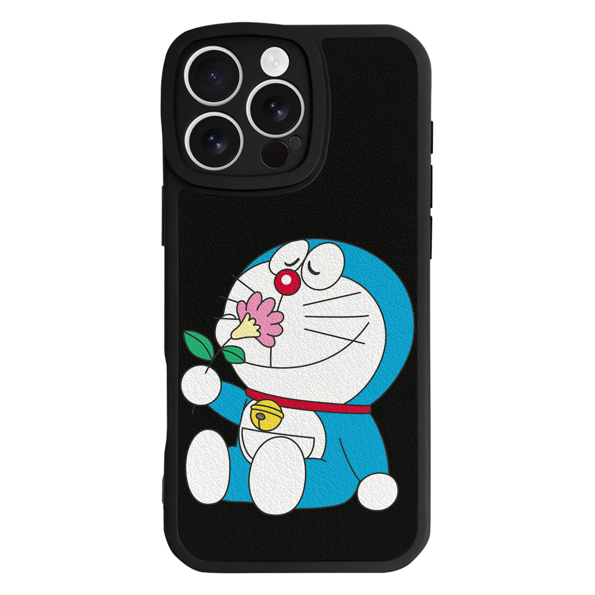 （画像用） ドラえもん Doraemon 【iPhone 16シリーズ対応】シリコンスマホケース（レザー調） 材質：シリコン